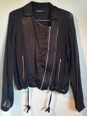 Blank NYC - Black Sheer Sleeve Jacket